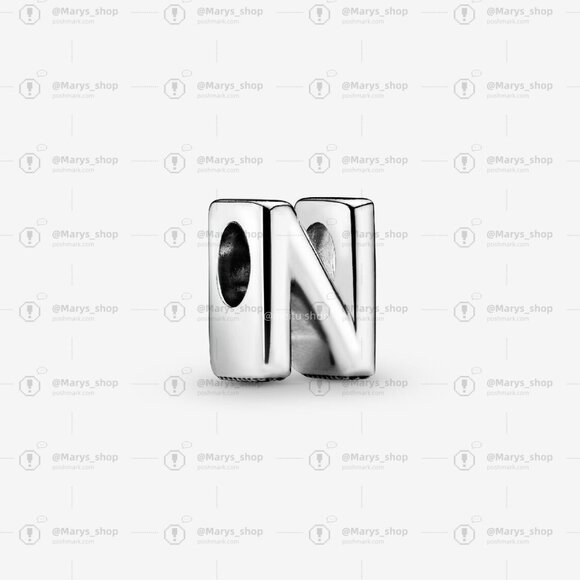 Pandora Letter N Alphabet Charm - Picture 1 of 6